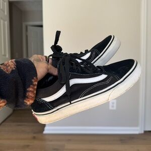 Black and white Vans Old Skool